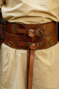 Brede tailleriem, bruin