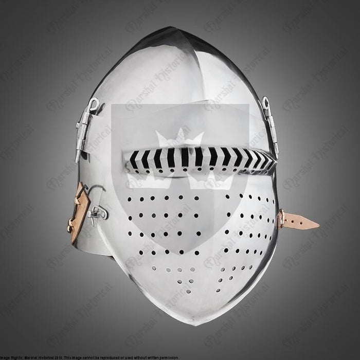 Laat 14e eeuwse bascinet, 2 mm (battle-ready)