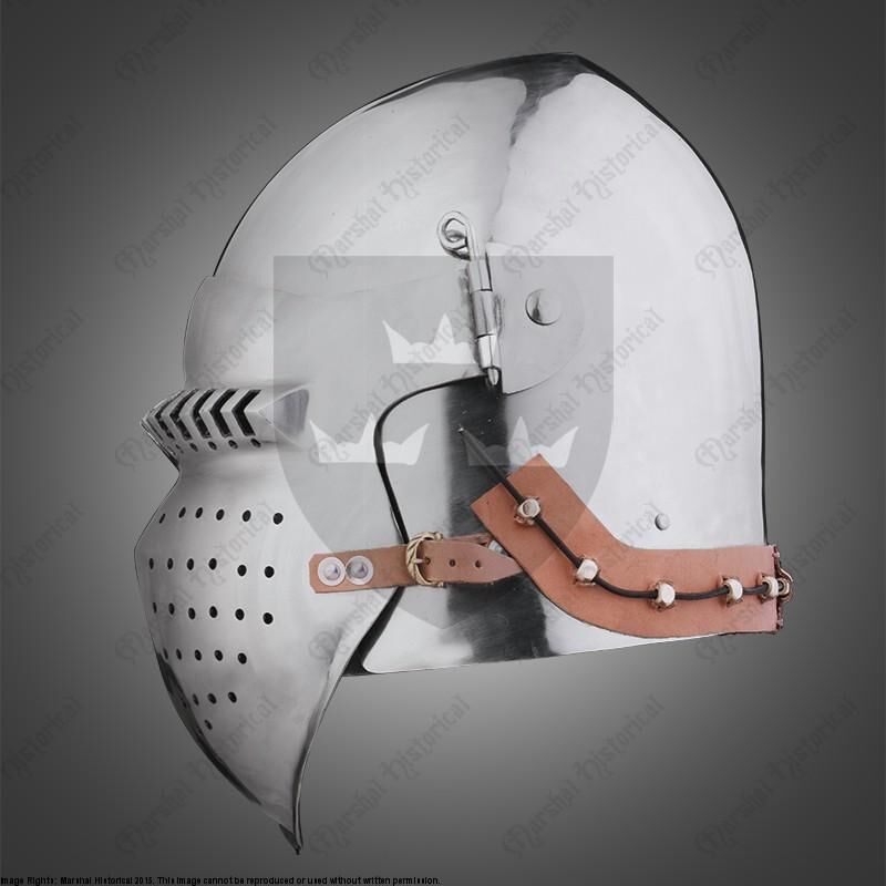 Laat 14e eeuwse bascinet, 2 mm (battle-ready)
