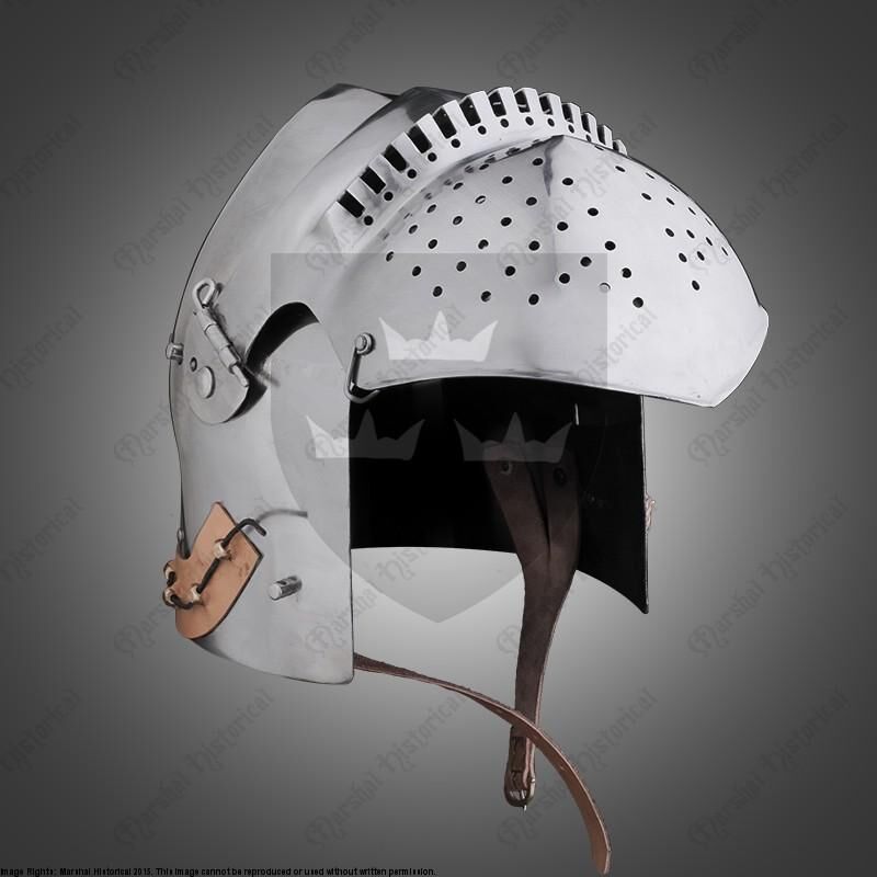Laat 14e eeuwse bascinet, 2 mm (battle-ready)