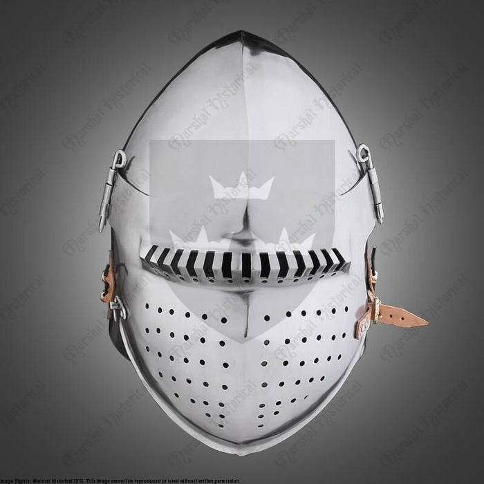 Laat 14e eeuwse bascinet, 2 mm (battle-ready)
