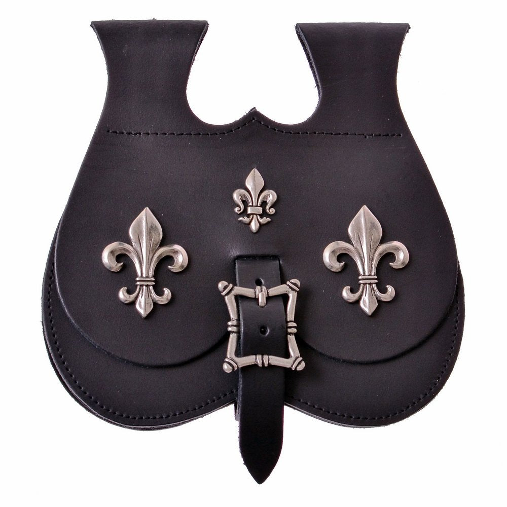 Nyretaske Fleur-de-Lys, sen middelalder, sort