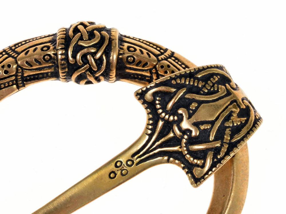 Baltische Ringfibel, Kostivere, versilberte Bronze