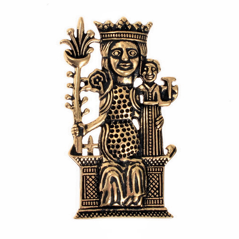 Pilgrimstegn Vor Frue af Tombelaine, 1400-tallet, forsølvet bronze
