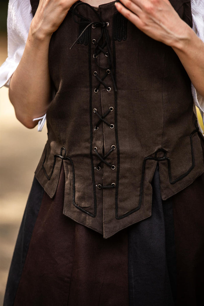 16th century doublet Christine dark brown