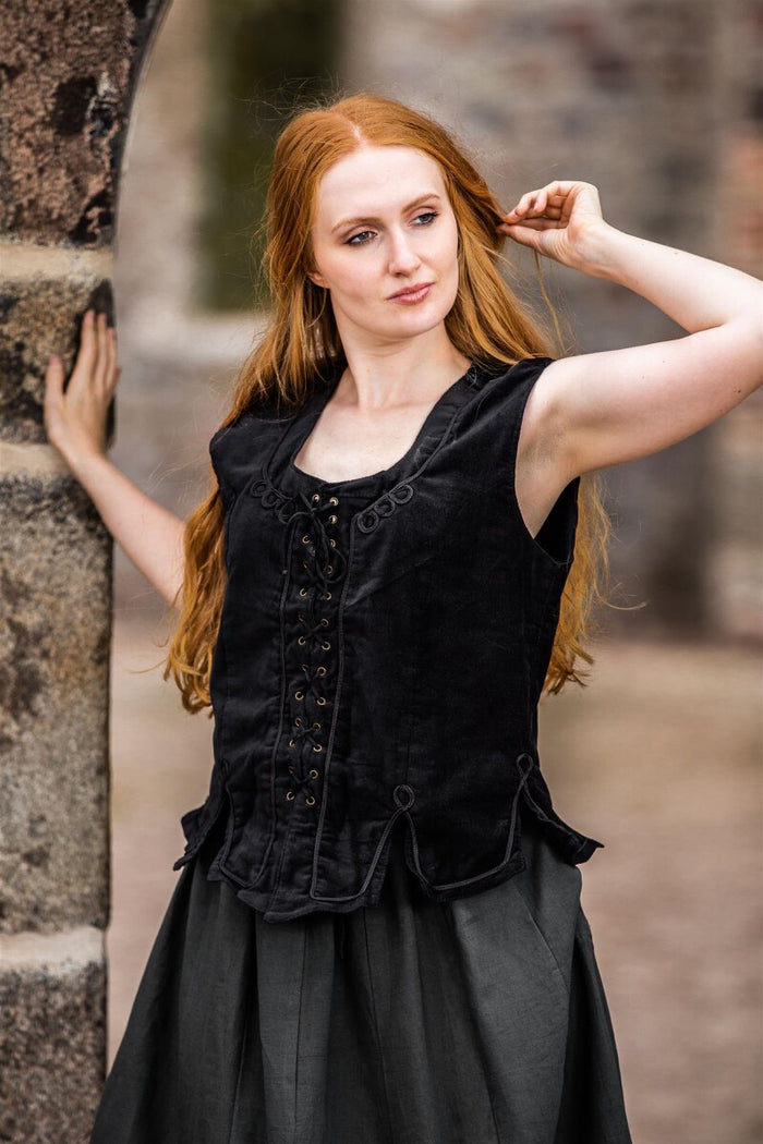Doublet Odette, cotton velvet, black