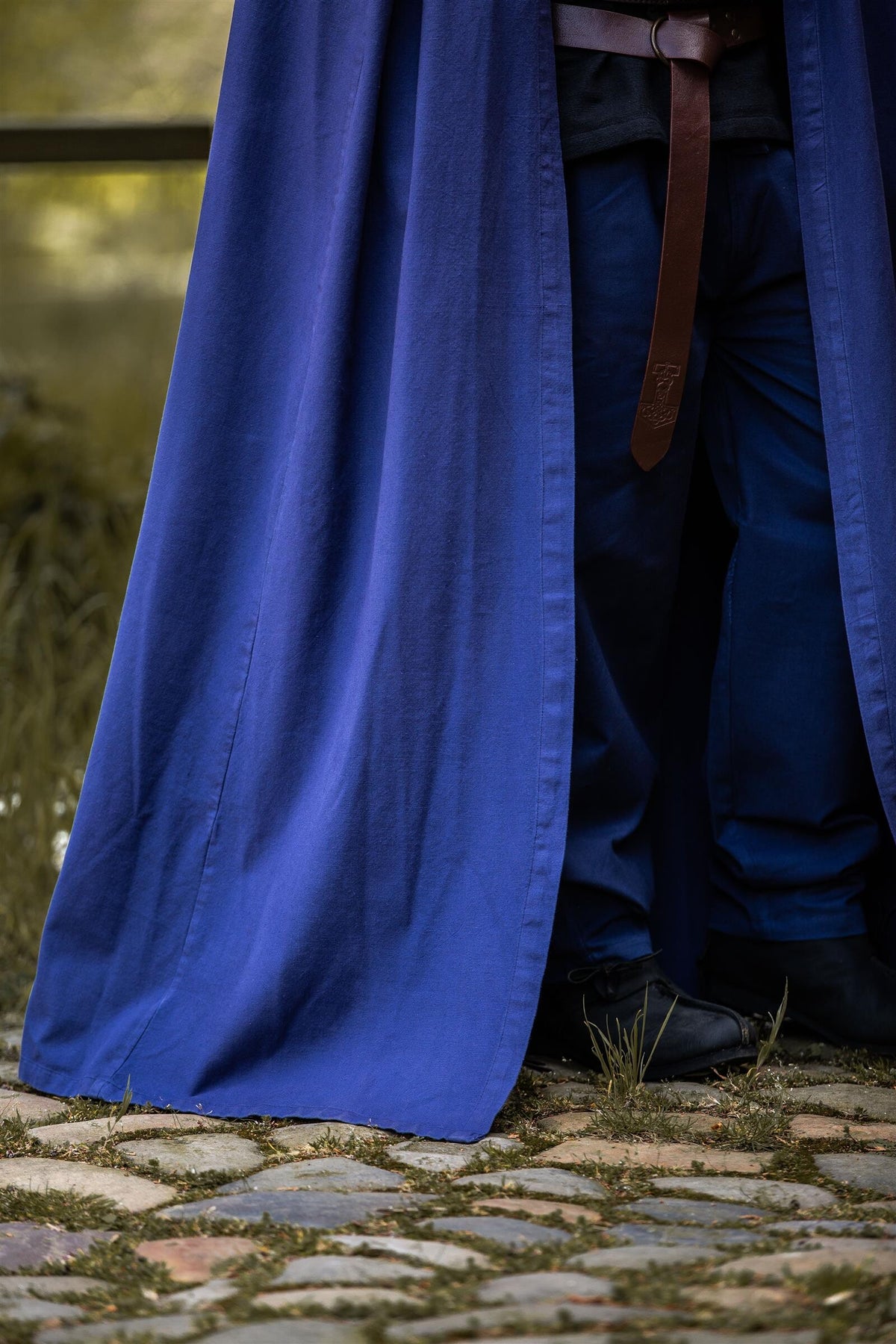 Capa de algodón, azul