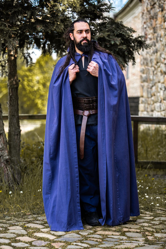 Capa de algodón, azul