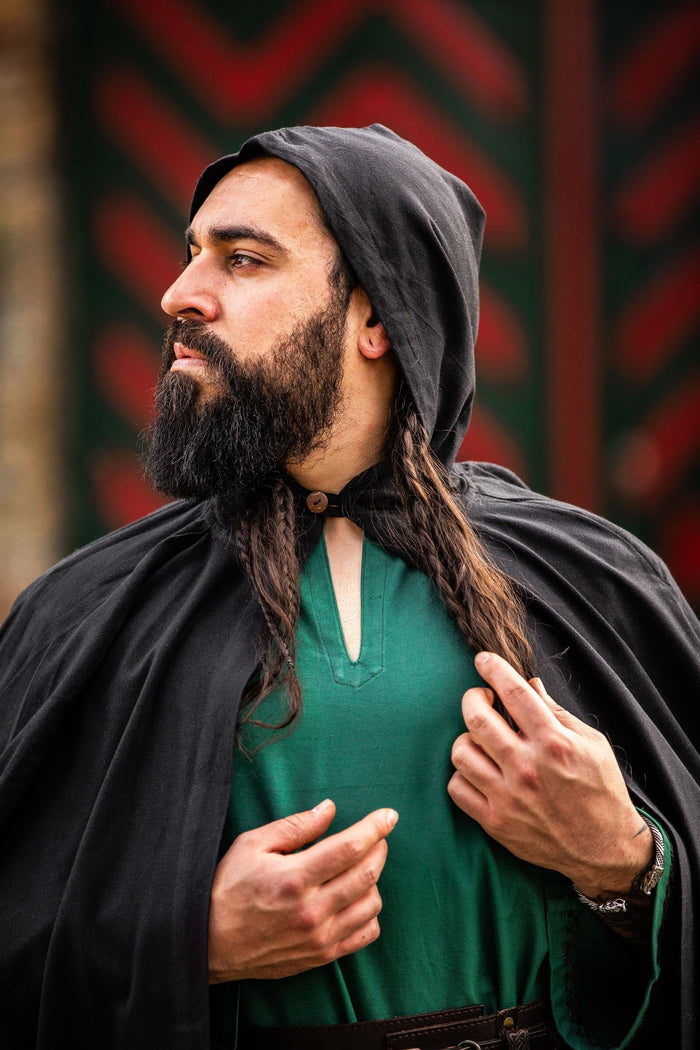 Bomullsmantel, svart