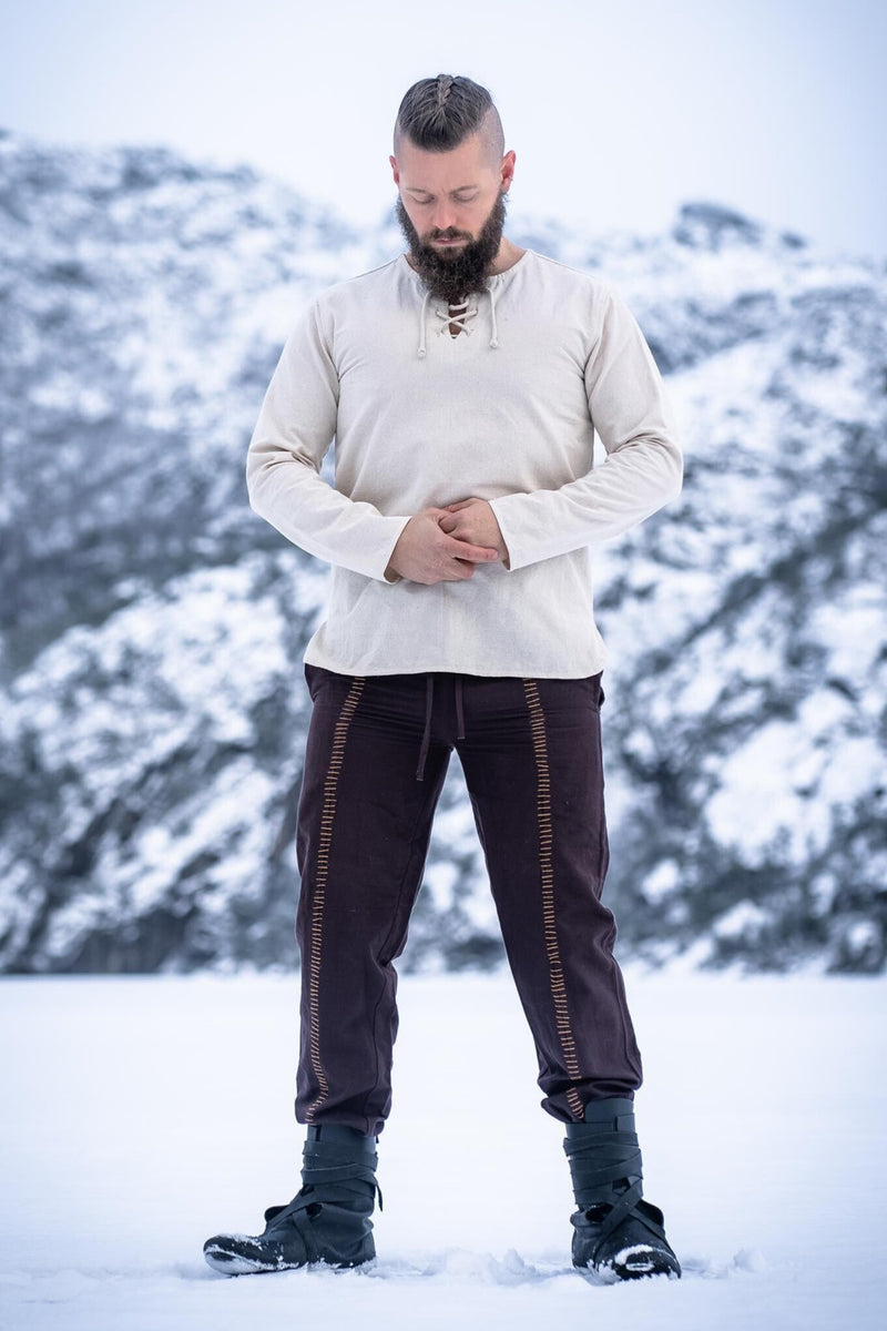 Mittelalterliche Hose Hamlin, braun