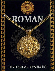 Romeinse Medusahanger, verguld tin