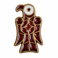 Oostgotische adelaarsfibula, rechts, verzilverd brons