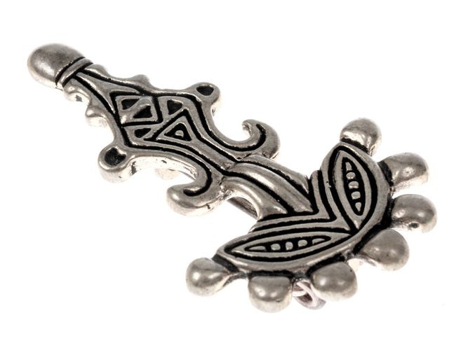 Gotische zevenknopsfibula, brons