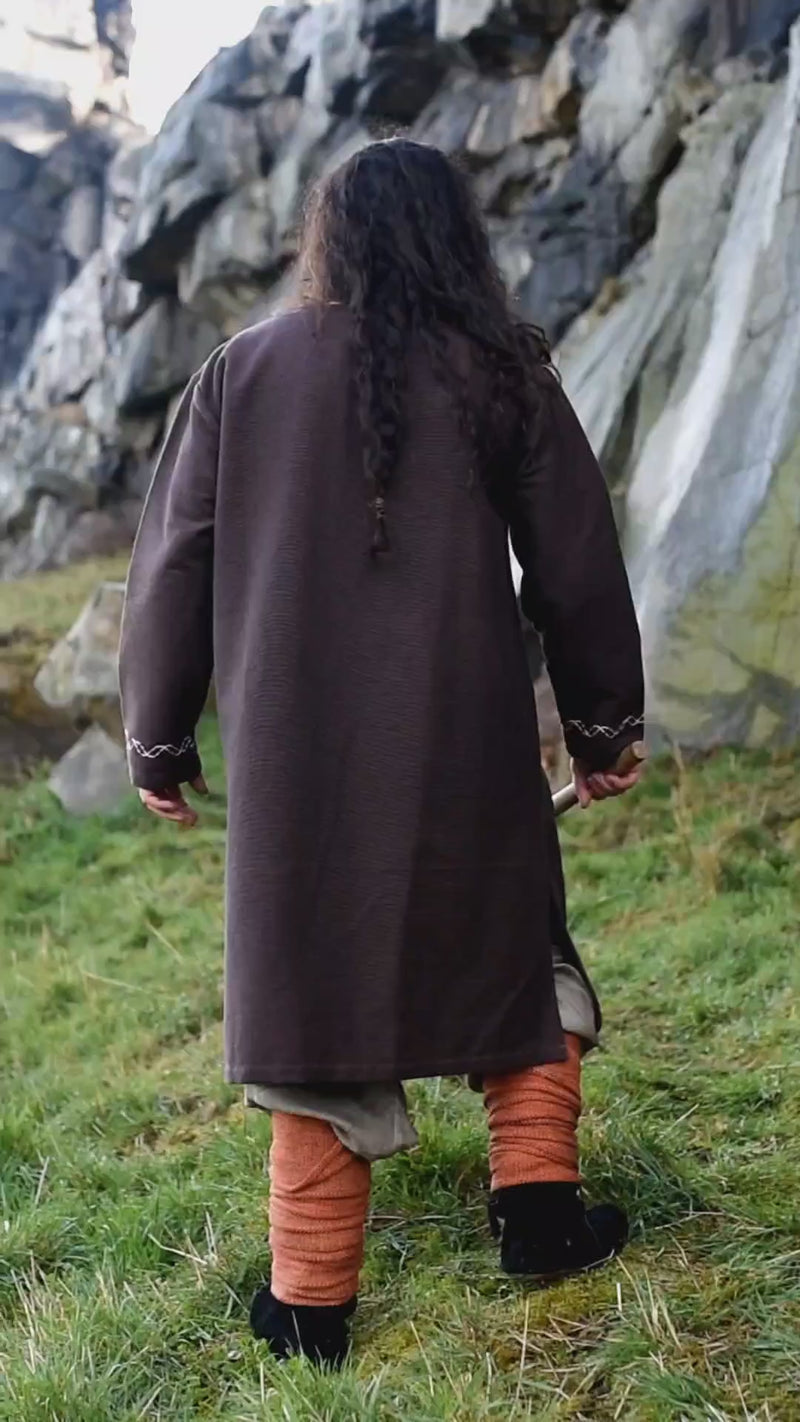 Wikinger Tunika Wolf Fenrir, braun