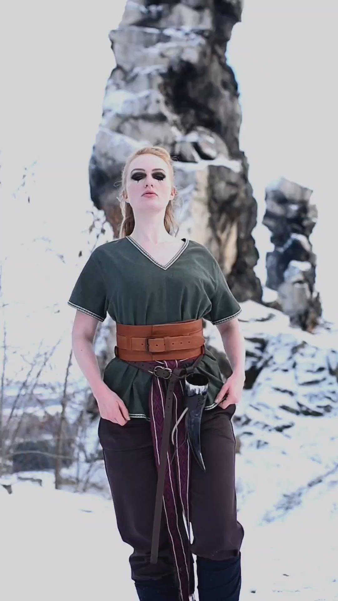 Tunika Walkirii Brynhild, zielona