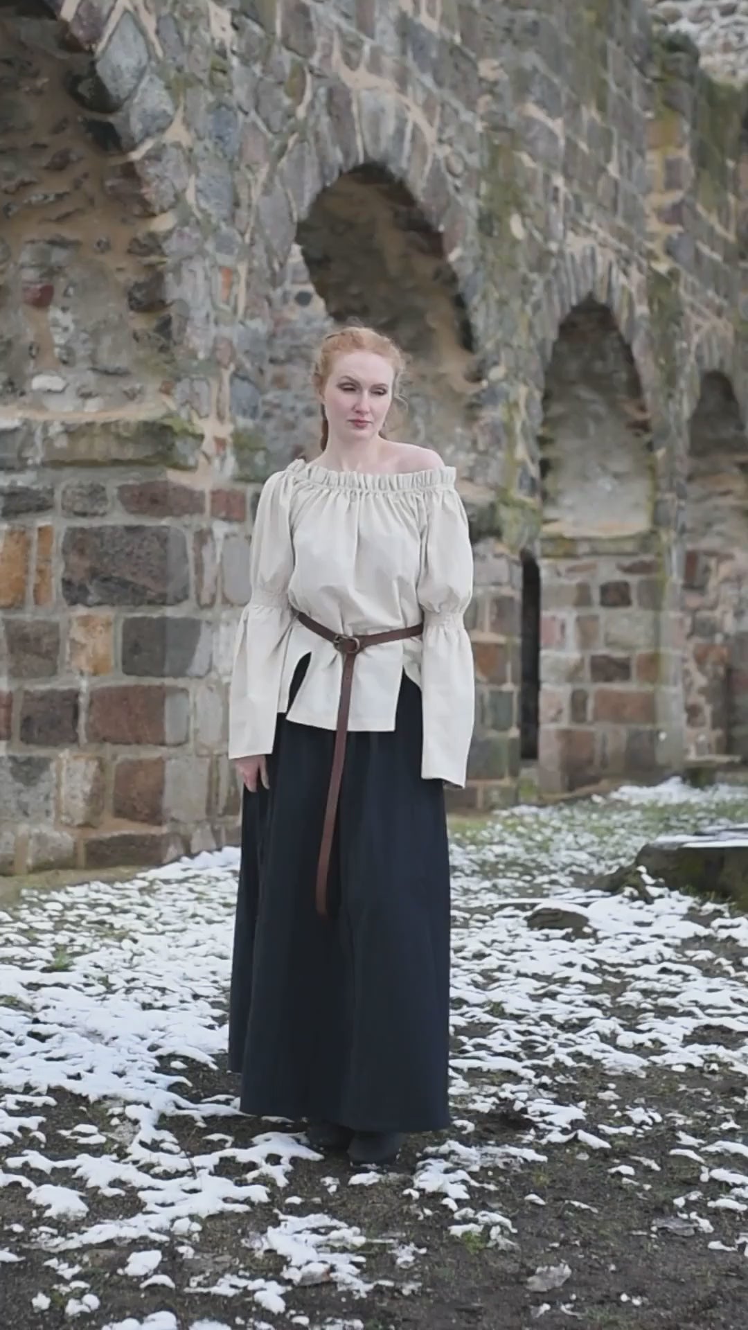 Renaissance Bluse, creme