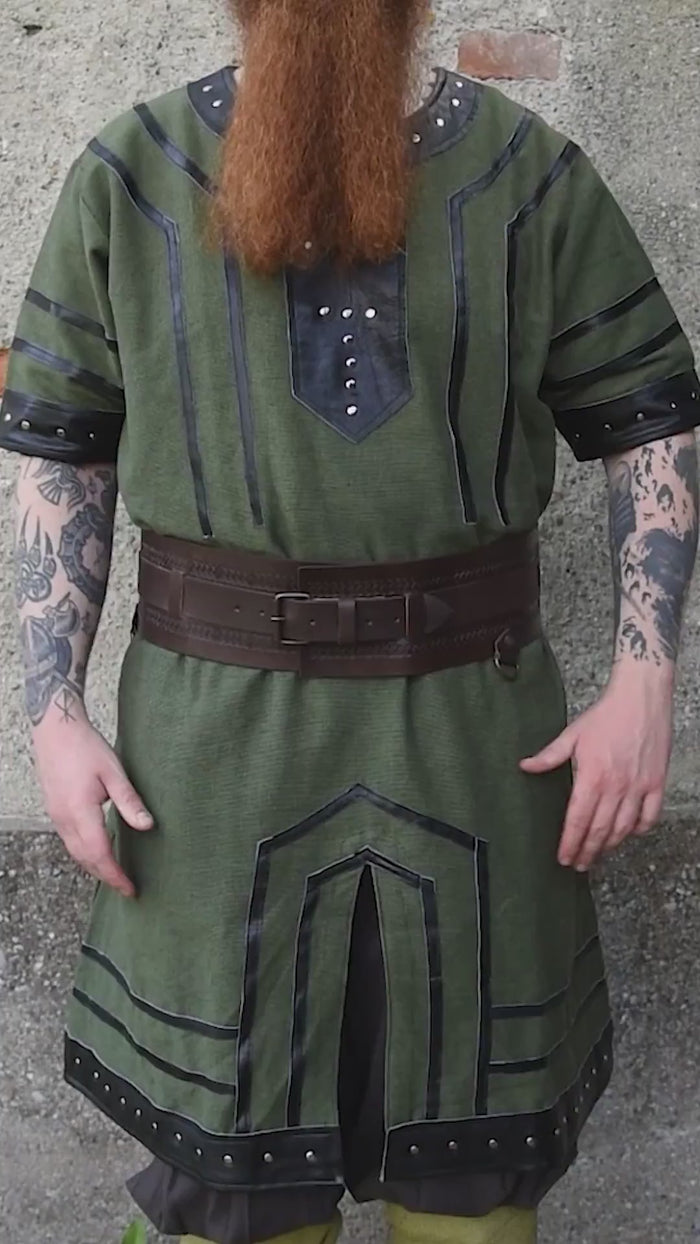Tunic Viking jarl Rollo, green