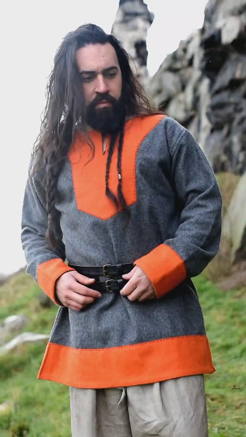 Doppia cintura vichinga Floki, nera