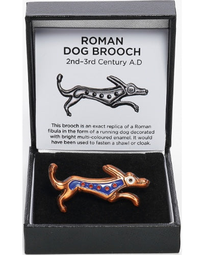 Romeinse hondenbroche, geëmailleerd