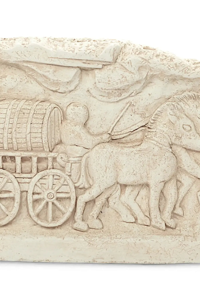 Wandreliëf vatenwagen van Langres, Gallo-Romeins, Alabastergips