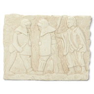 Wandreliëf gladiatorengevecht, Alabastergips