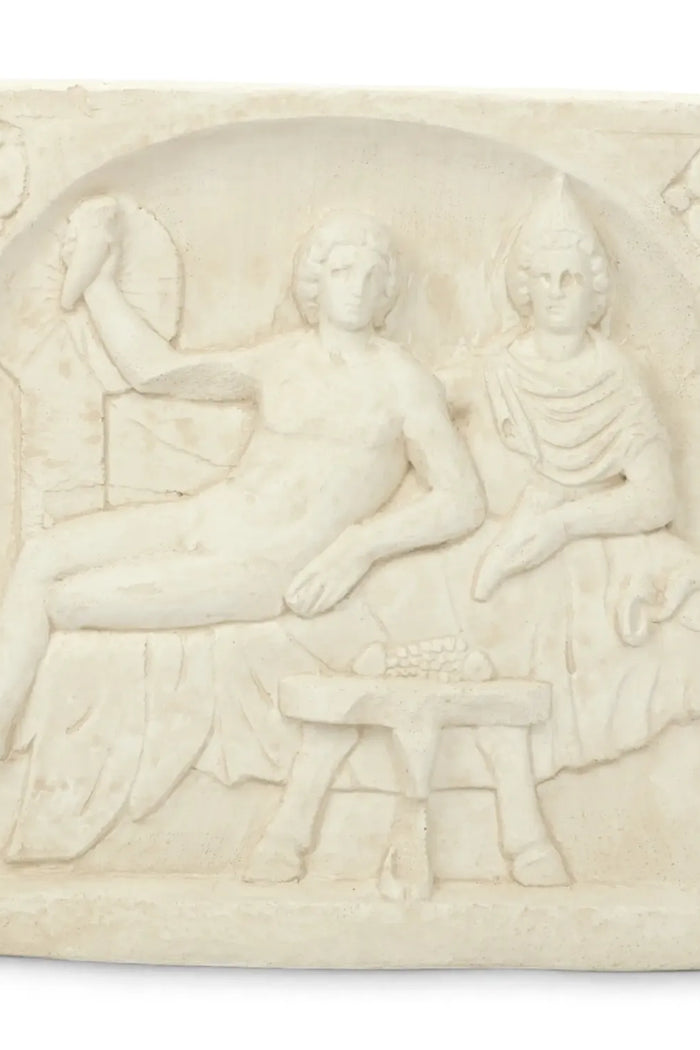 Wandreliëf Mithras en Sol, Alabastergips