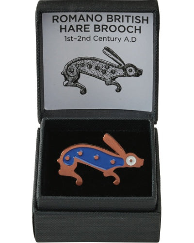 Romeinse haasbroche blauw, geëmailleerd