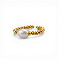 Romeinse ring Pompeji, witte parel