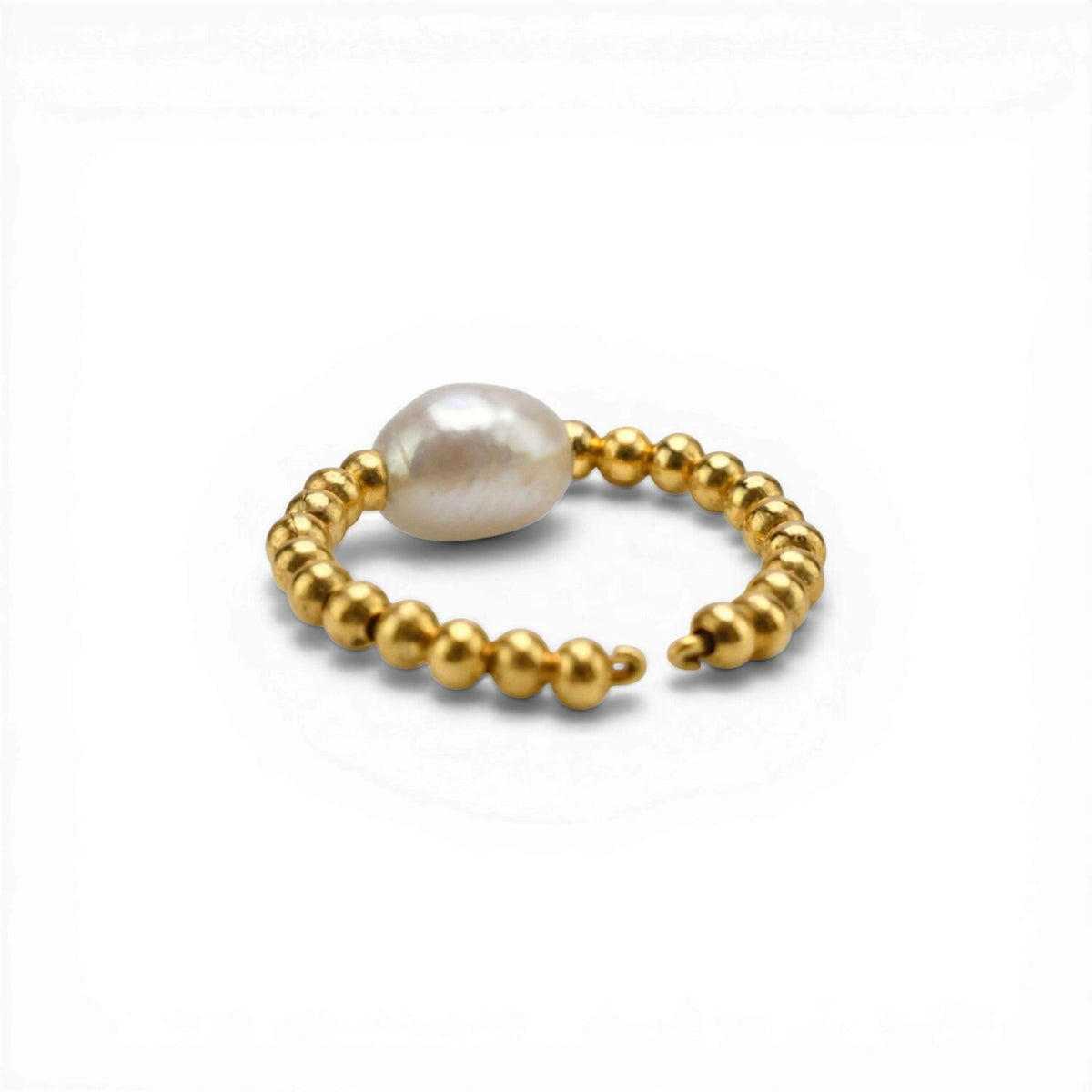 Romeinse ring Pompeji, witte parel