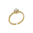 Römischer Ring Servilia, weiße Perle