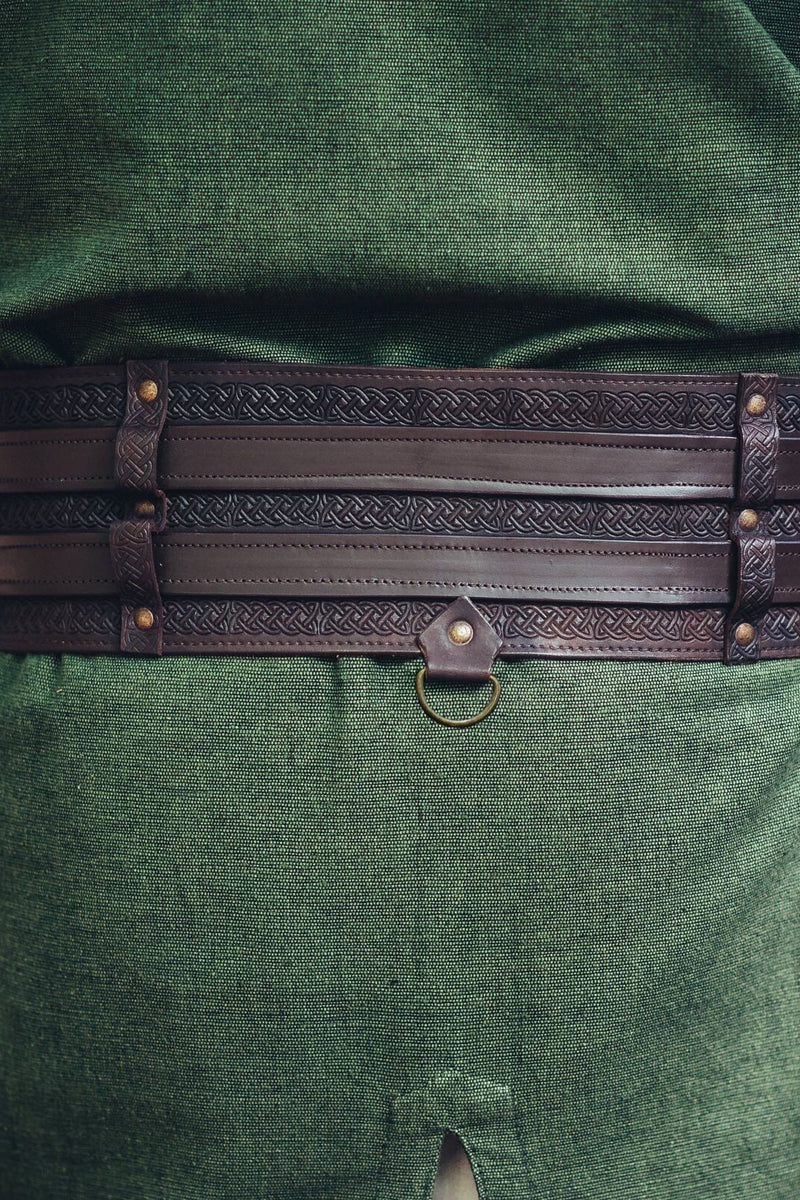 Cinturón celta Ruari, marrón oscuro