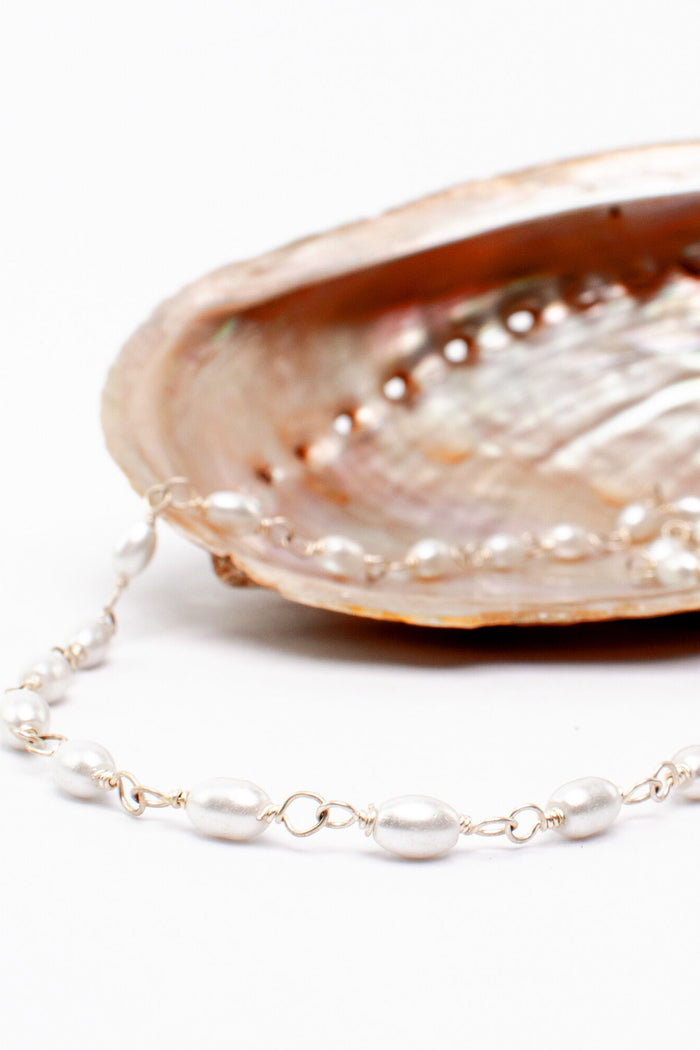 Romeinse ketting Octavia met heldere parels