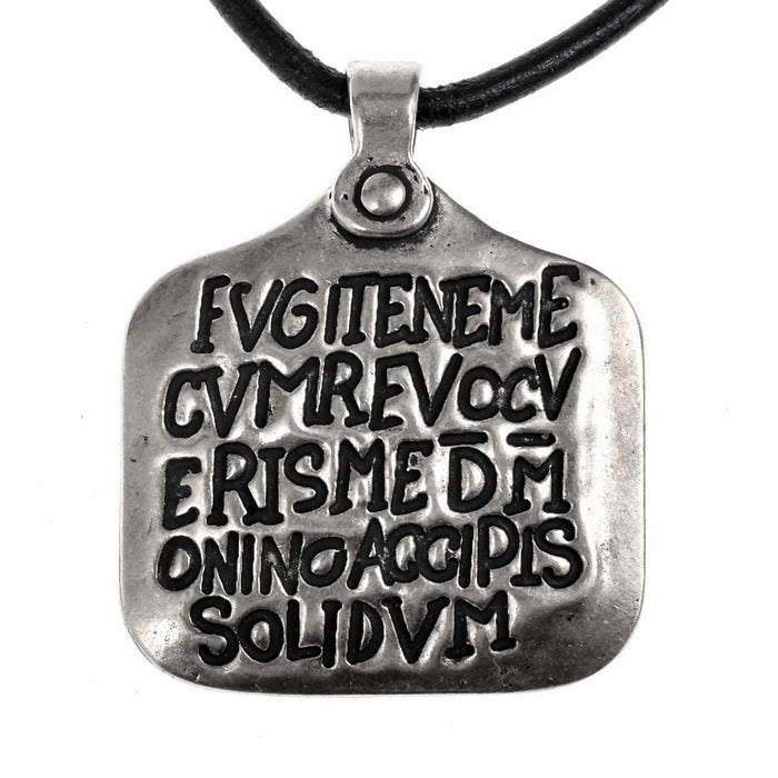 Romeinse slavenhanger (Zoninus-halsband), 4e eeuw, brons