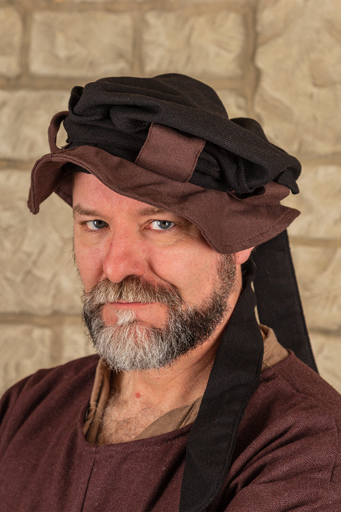 Dockenbaret, Landsknecht hoed Rupert, zwart/groen