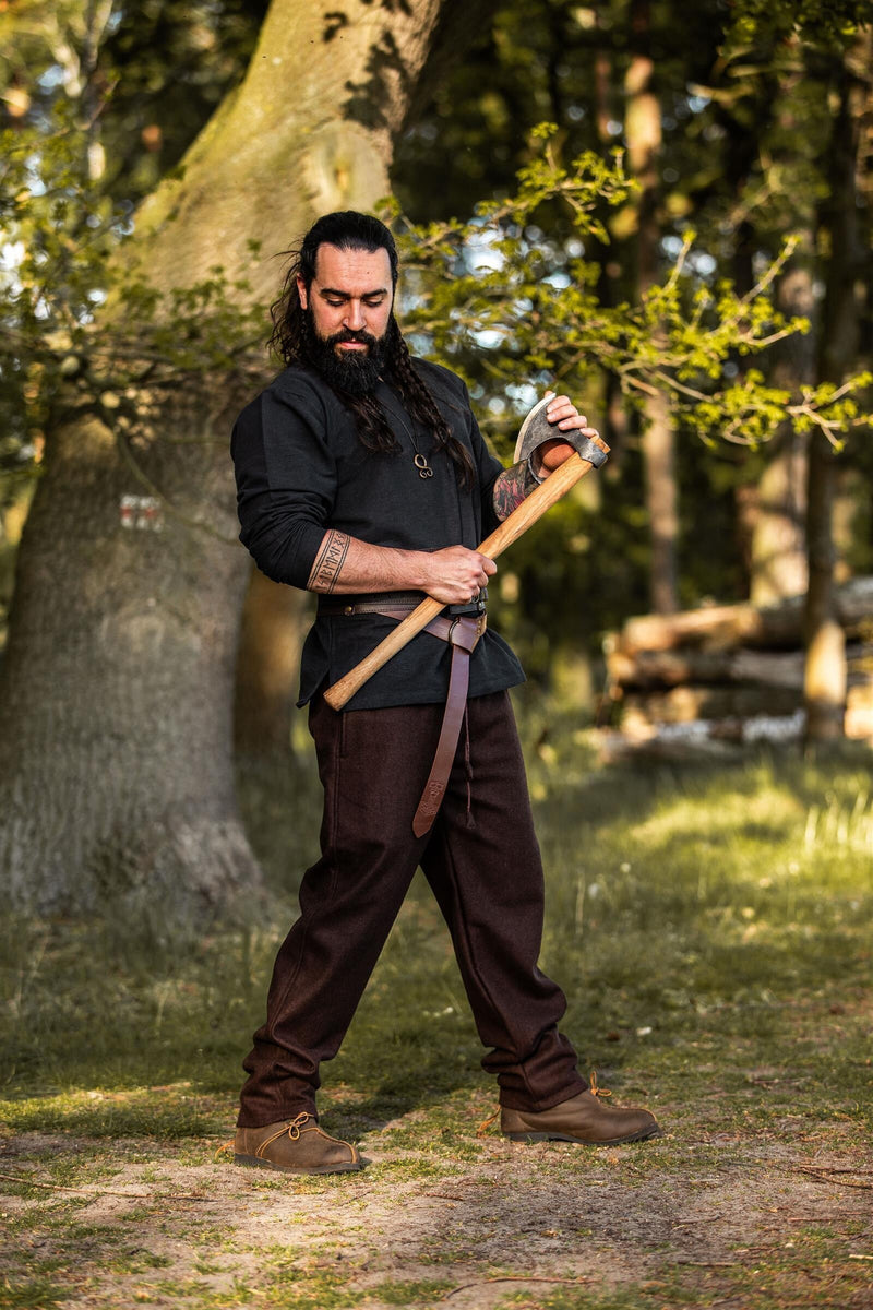 Bukser Edgar, brun, uldblanding