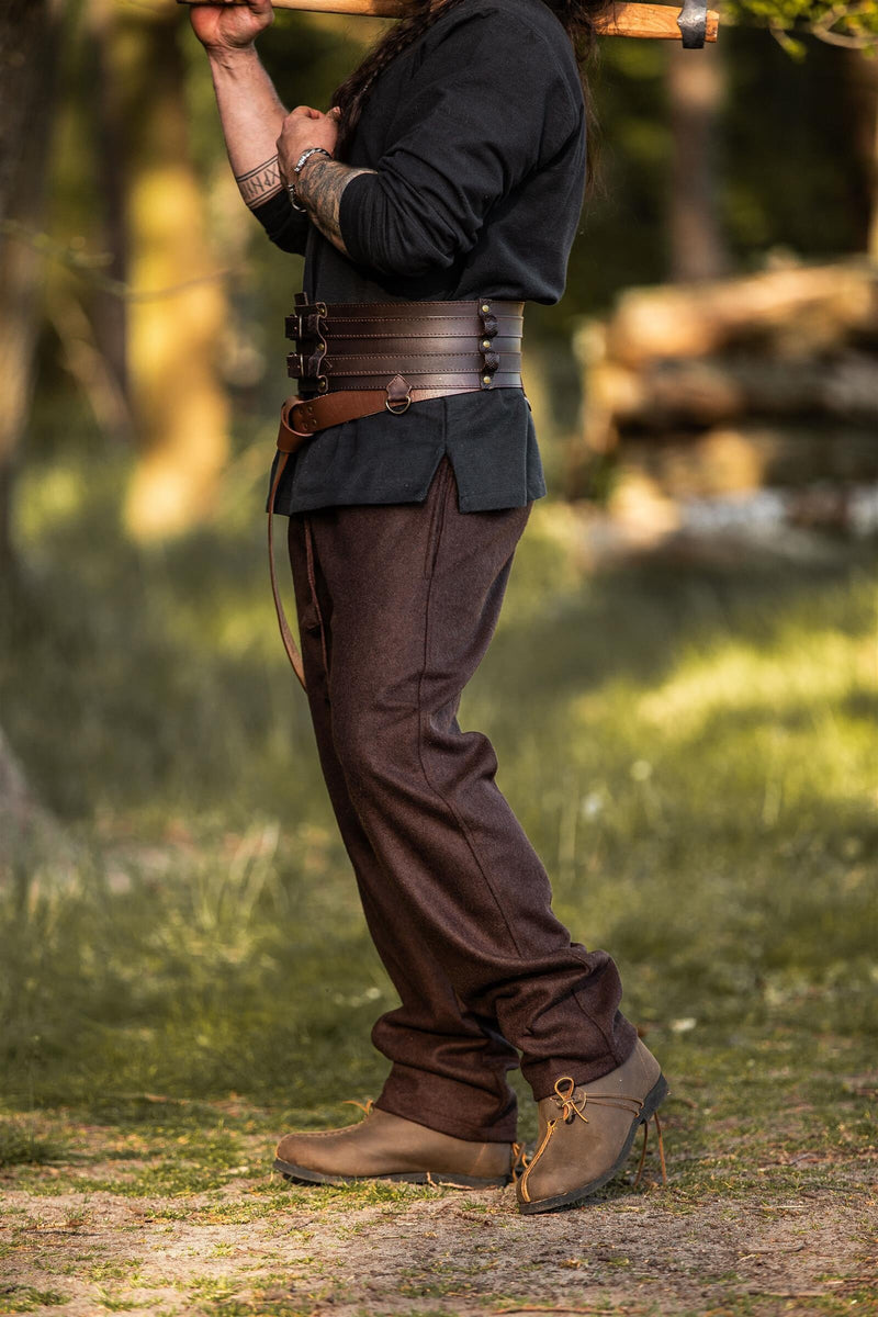 Bukser Edgar, brun, uldblanding