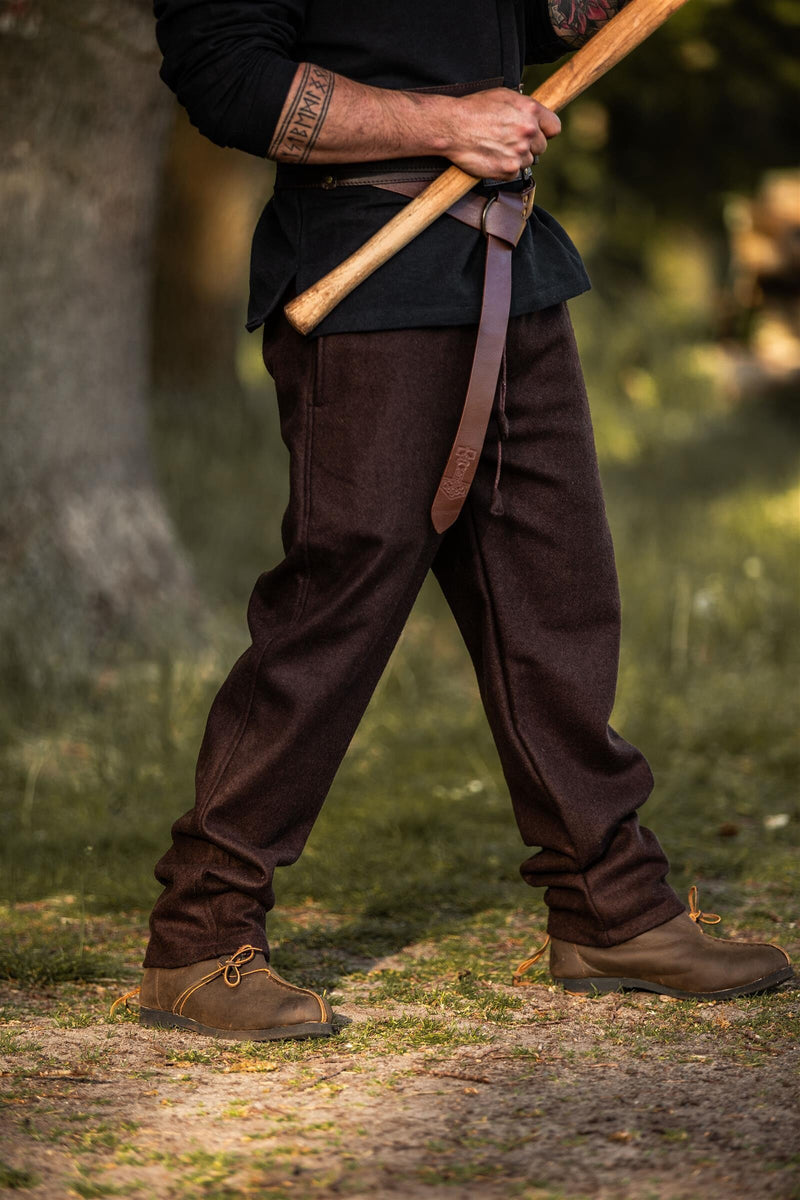 Bukser Edgar, brun, uldblanding