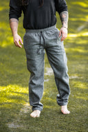 Spodnie Edgar, szare, mieszanka wełny