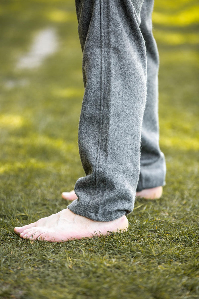 Spodnie Edgar, szare, mieszanka wełny