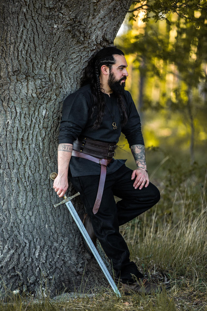 Broek Edgar, zwart, wolmix