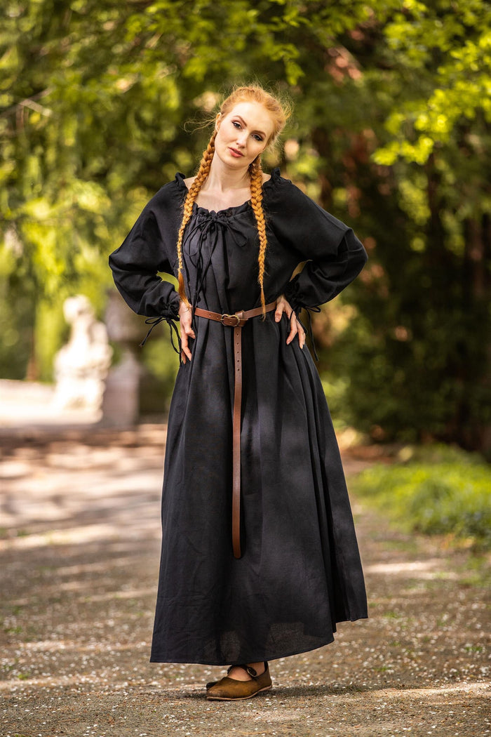 Skórzany pas, szerokość 2 cm, brązowy