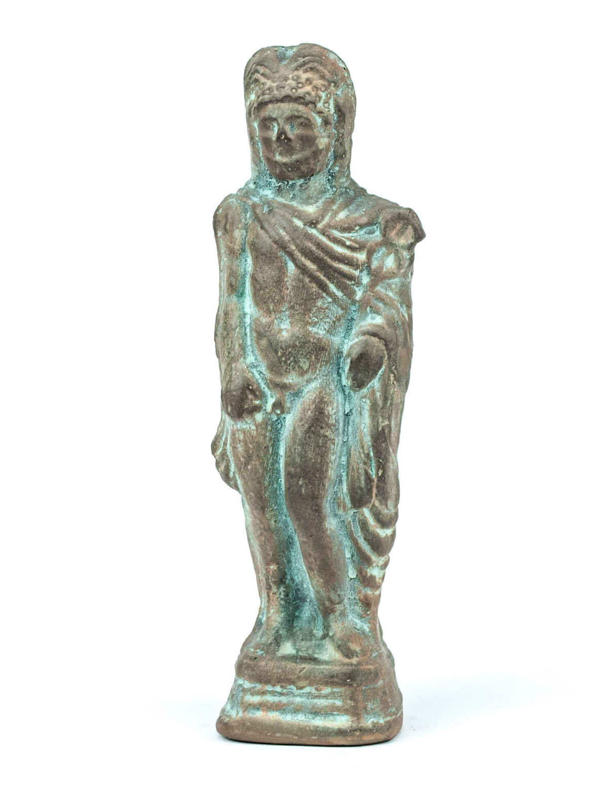 Statuette Mercure, dieu romain du commerce, plâtre albâtre