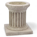 Suporte para velas, coluna romana, gesso de alabastro