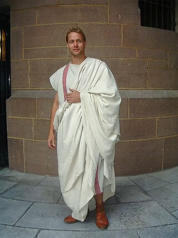 Toga praetexta romana con clavi roja, 5m