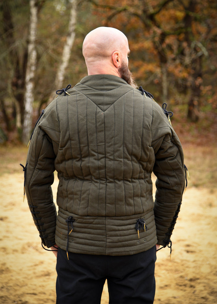Arming doublet Richard, olijfgroen