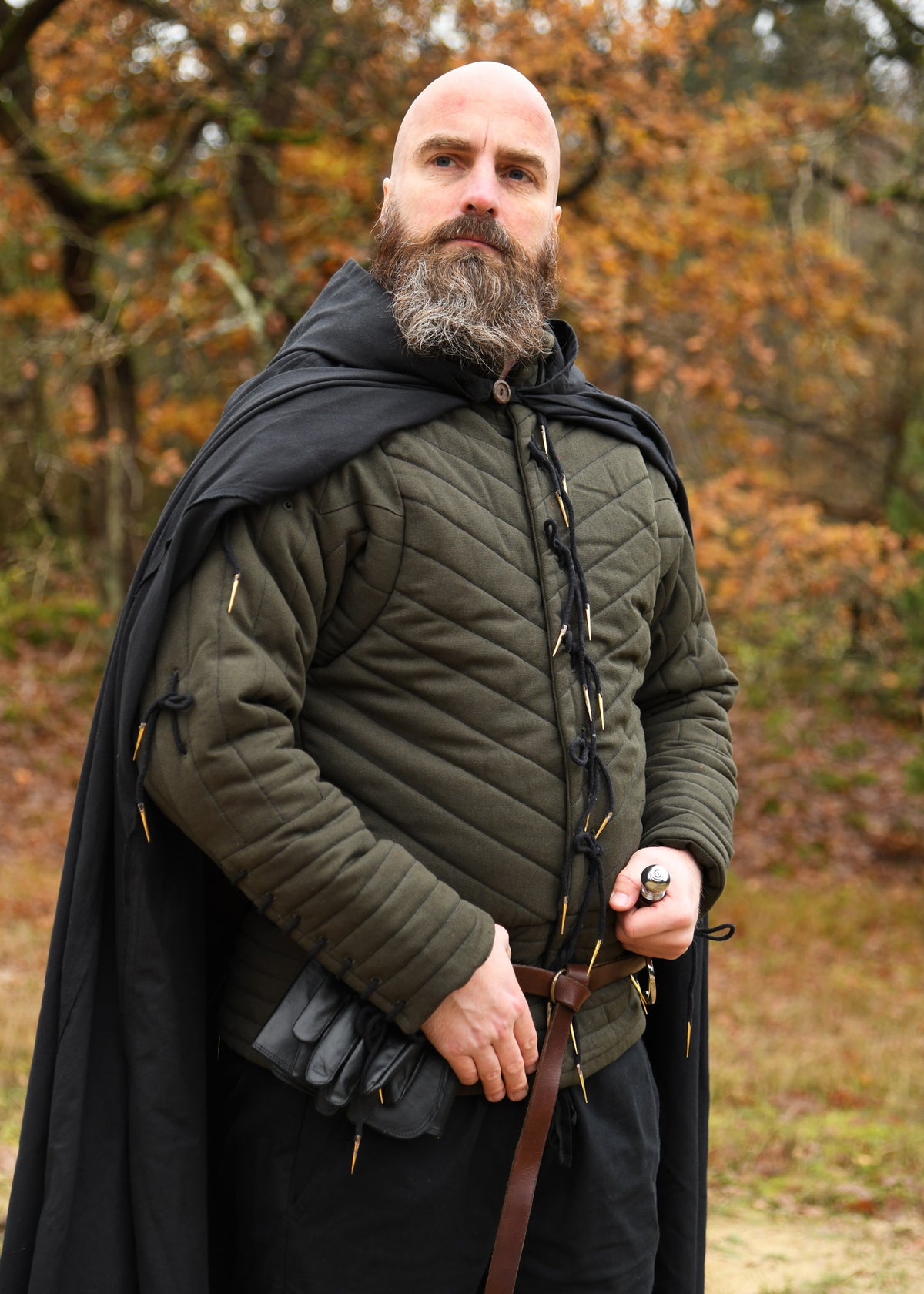Arming doublet Richard, olijfgroen