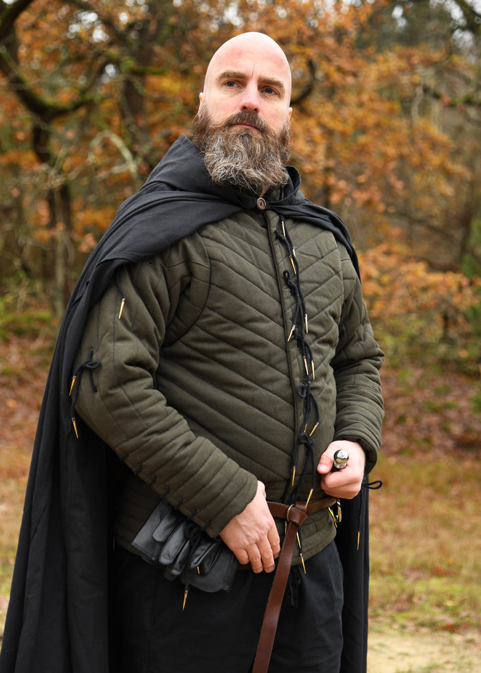 Arming doublet Richard, olijfgroen