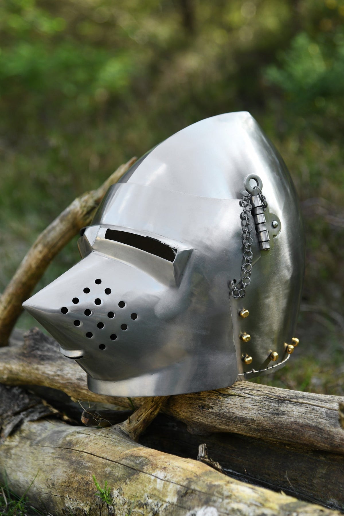 Schweinsnasen Bascinet, 2 mm (battle-ready)