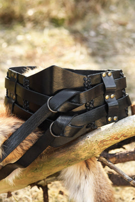 Medeltida bälte Elena, svart