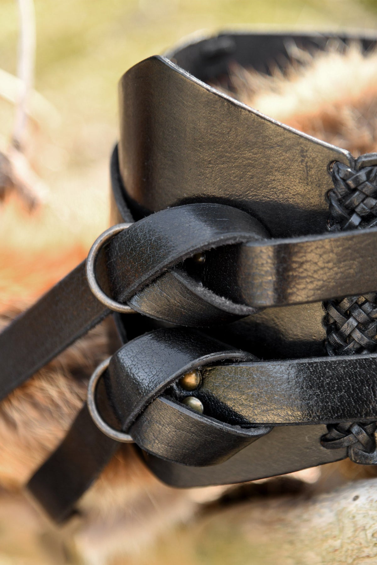 Medeltida bälte Elena, svart